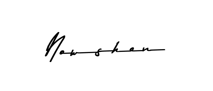 This is the best signature style for the Nowshen name. Also you like these signature font (Asem Kandis PERSONAL USE). Mix name signature. Nowshen signature style 9 images and pictures png