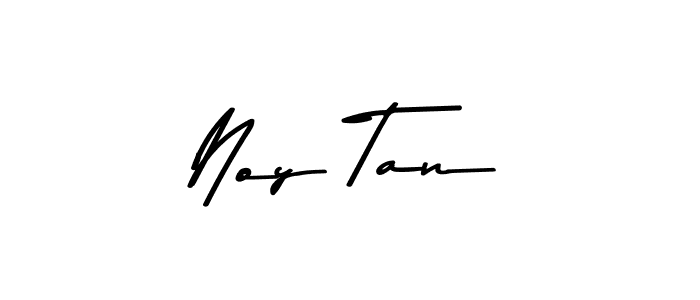 How to make Noy Tan name signature. Use Asem Kandis PERSONAL USE style for creating short signs online. This is the latest handwritten sign. Noy Tan signature style 9 images and pictures png