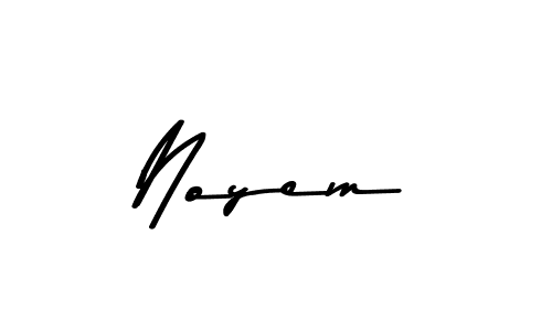 How to make Noyem name signature. Use Asem Kandis PERSONAL USE style for creating short signs online. This is the latest handwritten sign. Noyem signature style 9 images and pictures png