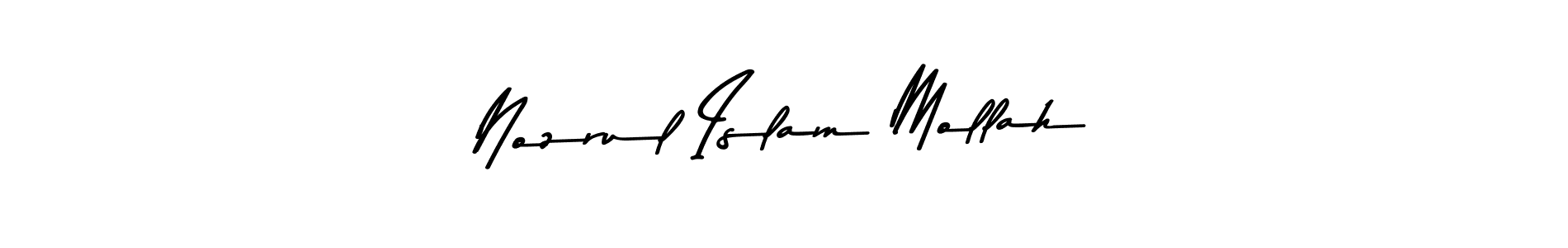 Nozrul Islam Mollah stylish signature style. Best Handwritten Sign (Asem Kandis PERSONAL USE) for my name. Handwritten Signature Collection Ideas for my name Nozrul Islam Mollah. Nozrul Islam Mollah signature style 9 images and pictures png