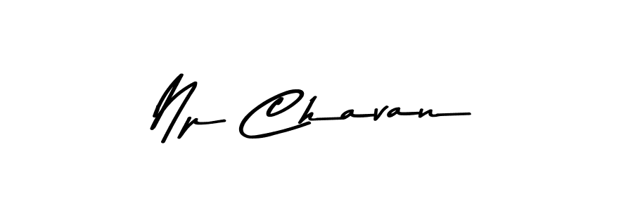 How to make Np Chavan name signature. Use Asem Kandis PERSONAL USE style for creating short signs online. This is the latest handwritten sign. Np Chavan signature style 9 images and pictures png