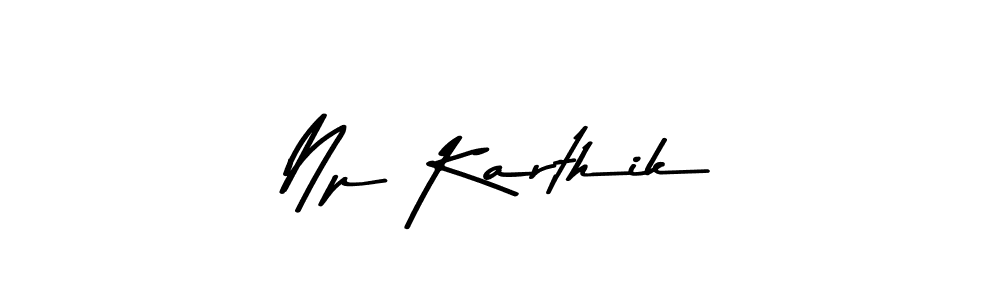 Asem Kandis PERSONAL USE is a professional signature style that is perfect for those who want to add a touch of class to their signature. It is also a great choice for those who want to make their signature more unique. Get Np Karthik name to fancy signature for free. Np Karthik signature style 9 images and pictures png