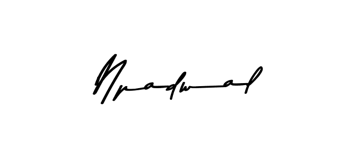 This is the best signature style for the Npadwal name. Also you like these signature font (Asem Kandis PERSONAL USE). Mix name signature. Npadwal signature style 9 images and pictures png