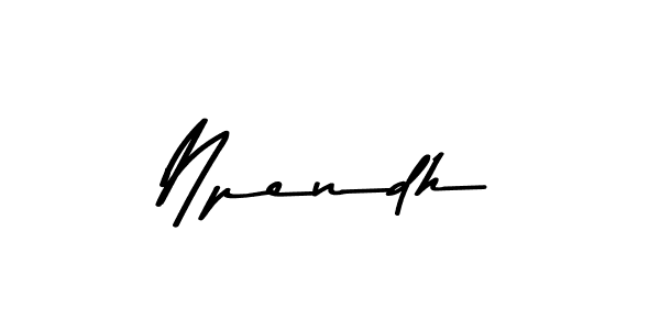 Also we have Npendh name is the best signature style. Create professional handwritten signature collection using Asem Kandis PERSONAL USE autograph style. Npendh signature style 9 images and pictures png