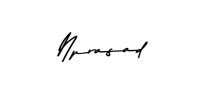 How to make Nprasad name signature. Use Asem Kandis PERSONAL USE style for creating short signs online. This is the latest handwritten sign. Nprasad signature style 9 images and pictures png