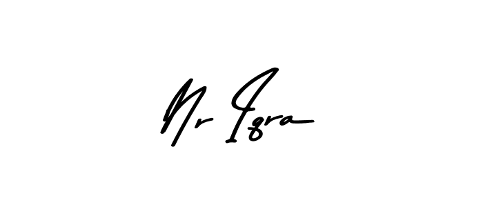Use a signature maker to create a handwritten signature online. With this signature software, you can design (Asem Kandis PERSONAL USE) your own signature for name Nr Iqra. Nr Iqra signature style 9 images and pictures png