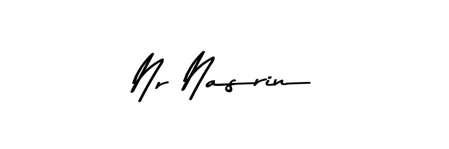 Design your own signature with our free online signature maker. With this signature software, you can create a handwritten (Asem Kandis PERSONAL USE) signature for name Nr Nasrin. Nr Nasrin signature style 9 images and pictures png