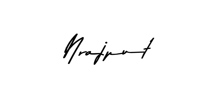 This is the best signature style for the Nrajput name. Also you like these signature font (Asem Kandis PERSONAL USE). Mix name signature. Nrajput signature style 9 images and pictures png