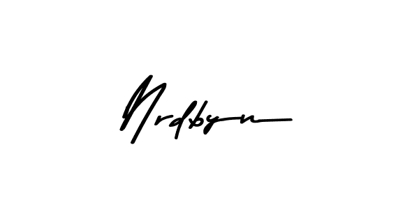 Create a beautiful signature design for name Nrdbyn. With this signature (Asem Kandis PERSONAL USE) fonts, you can make a handwritten signature for free. Nrdbyn signature style 9 images and pictures png