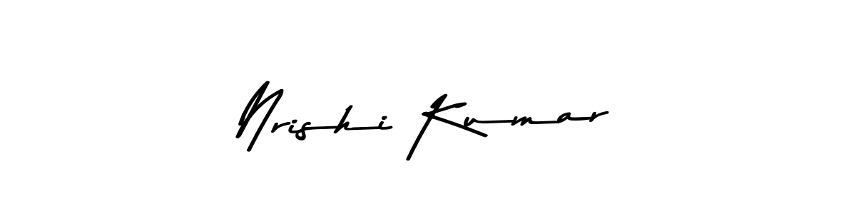 This is the best signature style for the Nrishi Kumar name. Also you like these signature font (Asem Kandis PERSONAL USE). Mix name signature. Nrishi Kumar signature style 9 images and pictures png