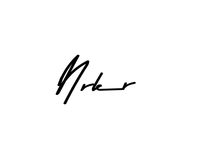 Nrkr stylish signature style. Best Handwritten Sign (Asem Kandis PERSONAL USE) for my name. Handwritten Signature Collection Ideas for my name Nrkr. Nrkr signature style 9 images and pictures png