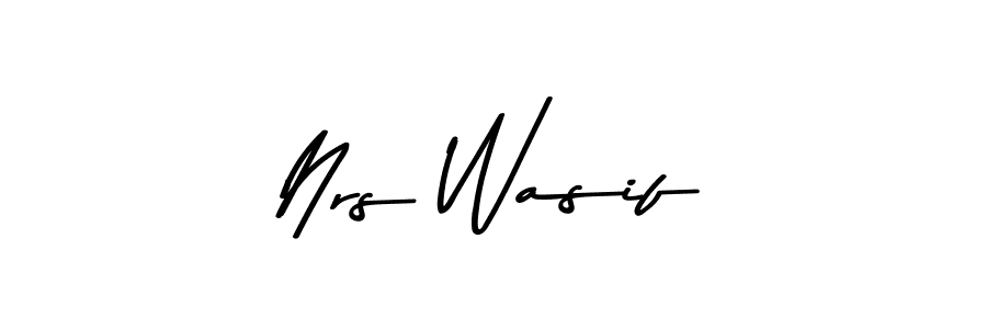 Make a beautiful signature design for name Nrs Wasif. Use this online signature maker to create a handwritten signature for free. Nrs Wasif signature style 9 images and pictures png
