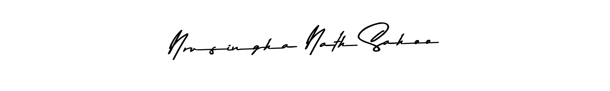 Design your own signature with our free online signature maker. With this signature software, you can create a handwritten (Asem Kandis PERSONAL USE) signature for name Nrusingha Nath Sahoo. Nrusingha Nath Sahoo signature style 9 images and pictures png
