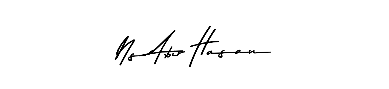 How to make Ns Abir Hasan signature? Asem Kandis PERSONAL USE is a professional autograph style. Create handwritten signature for Ns Abir Hasan name. Ns Abir Hasan signature style 9 images and pictures png