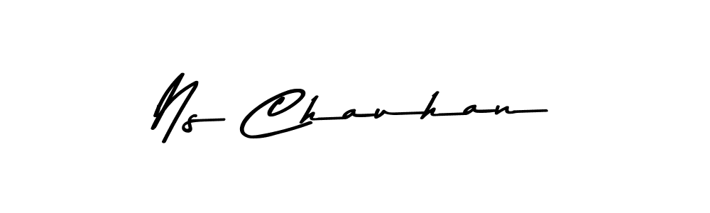 Also You can easily find your signature by using the search form. We will create Ns Chauhan name handwritten signature images for you free of cost using Asem Kandis PERSONAL USE sign style. Ns Chauhan signature style 9 images and pictures png