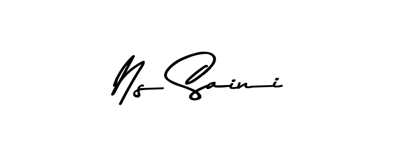 Ns Saini stylish signature style. Best Handwritten Sign (Asem Kandis PERSONAL USE) for my name. Handwritten Signature Collection Ideas for my name Ns Saini. Ns Saini signature style 9 images and pictures png