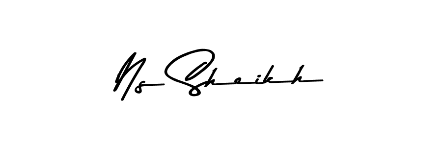 How to make Ns Sheikh signature? Asem Kandis PERSONAL USE is a professional autograph style. Create handwritten signature for Ns Sheikh name. Ns Sheikh signature style 9 images and pictures png