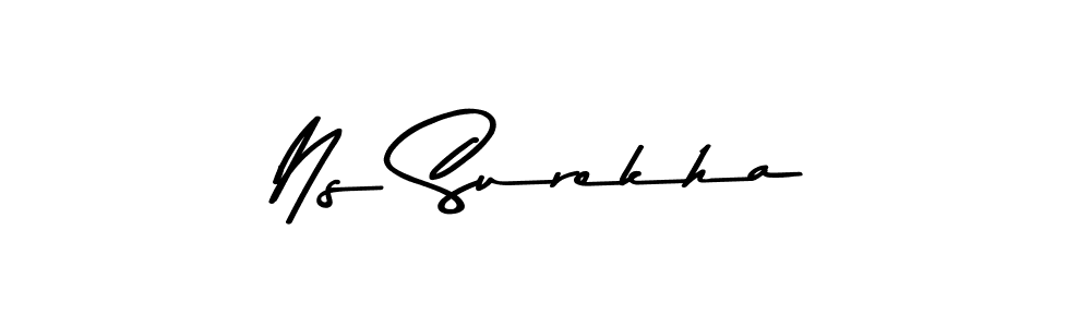 Ns Surekha stylish signature style. Best Handwritten Sign (Asem Kandis PERSONAL USE) for my name. Handwritten Signature Collection Ideas for my name Ns Surekha. Ns Surekha signature style 9 images and pictures png