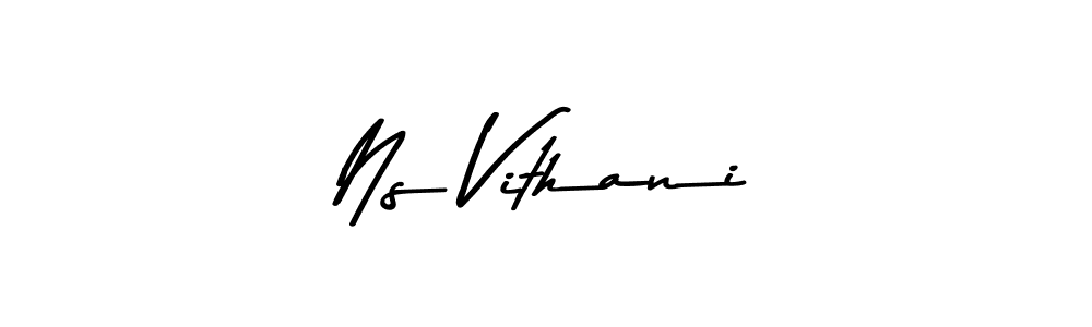 Make a beautiful signature design for name Ns Vithani. Use this online signature maker to create a handwritten signature for free. Ns Vithani signature style 9 images and pictures png