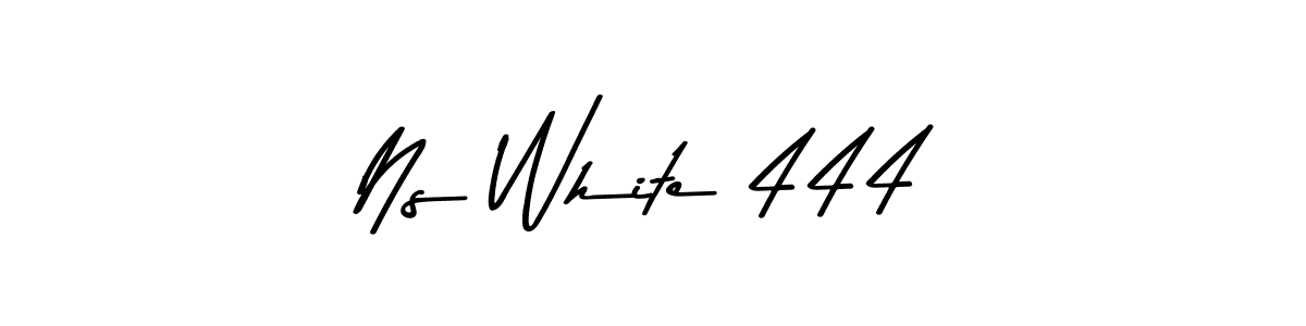 Create a beautiful signature design for name Ns White 444. With this signature (Asem Kandis PERSONAL USE) fonts, you can make a handwritten signature for free. Ns White 444 signature style 9 images and pictures png