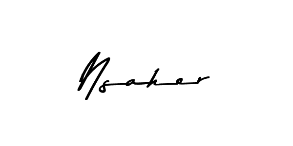 Here are the top 10 professional signature styles for the name Nsaher. These are the best autograph styles you can use for your name. Nsaher signature style 9 images and pictures png