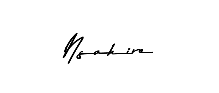 The best way (Asem Kandis PERSONAL USE) to make a short signature is to pick only two or three words in your name. The name Nsahire include a total of six letters. For converting this name. Nsahire signature style 9 images and pictures png