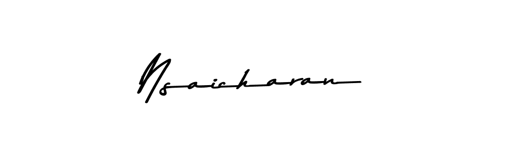 How to Draw Nsaicharan signature style? Asem Kandis PERSONAL USE is a latest design signature styles for name Nsaicharan. Nsaicharan signature style 9 images and pictures png