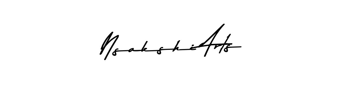 Design your own signature with our free online signature maker. With this signature software, you can create a handwritten (Asem Kandis PERSONAL USE) signature for name Nsakshi Arts. Nsakshi Arts signature style 9 images and pictures png