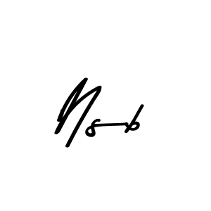 How to make Nsb name signature. Use Asem Kandis PERSONAL USE style for creating short signs online. This is the latest handwritten sign. Nsb signature style 9 images and pictures png