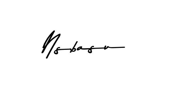 The best way (Asem Kandis PERSONAL USE) to make a short signature is to pick only two or three words in your name. The name Nsbasu include a total of six letters. For converting this name. Nsbasu signature style 9 images and pictures png