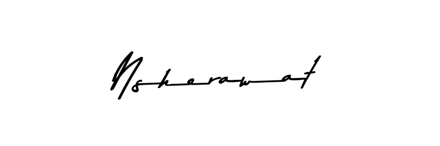 Create a beautiful signature design for name Nsherawat. With this signature (Asem Kandis PERSONAL USE) fonts, you can make a handwritten signature for free. Nsherawat signature style 9 images and pictures png