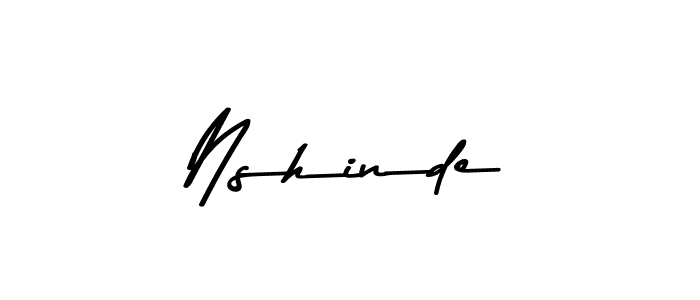 Design your own signature with our free online signature maker. With this signature software, you can create a handwritten (Asem Kandis PERSONAL USE) signature for name Nshinde. Nshinde signature style 9 images and pictures png