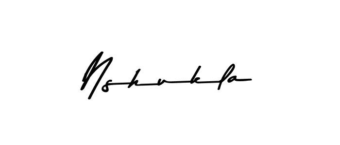 Design your own signature with our free online signature maker. With this signature software, you can create a handwritten (Asem Kandis PERSONAL USE) signature for name Nshukla. Nshukla signature style 9 images and pictures png