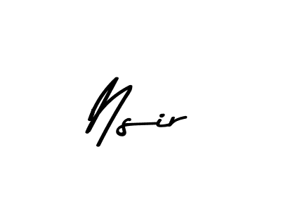Also You can easily find your signature by using the search form. We will create Nsir name handwritten signature images for you free of cost using Asem Kandis PERSONAL USE sign style. Nsir signature style 9 images and pictures png