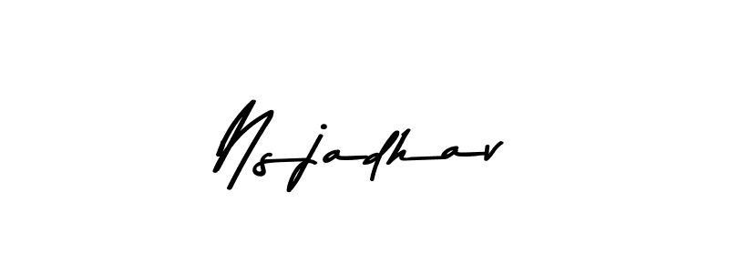 Similarly Asem Kandis PERSONAL USE is the best handwritten signature design. Signature creator online .You can use it as an online autograph creator for name Nsjadhav. Nsjadhav signature style 9 images and pictures png