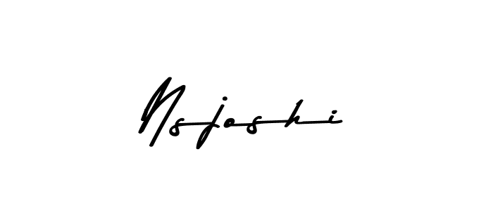 if you are searching for the best signature style for your name Nsjoshi. so please give up your signature search. here we have designed multiple signature styles  using Asem Kandis PERSONAL USE. Nsjoshi signature style 9 images and pictures png