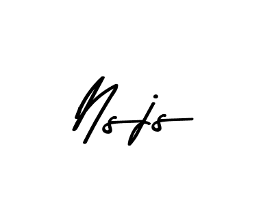 How to Draw Nsjs signature style? Asem Kandis PERSONAL USE is a latest design signature styles for name Nsjs. Nsjs signature style 9 images and pictures png