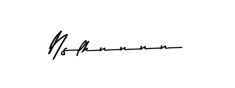 Design your own signature with our free online signature maker. With this signature software, you can create a handwritten (Asem Kandis PERSONAL USE) signature for name Nslhnnnn. Nslhnnnn signature style 9 images and pictures png