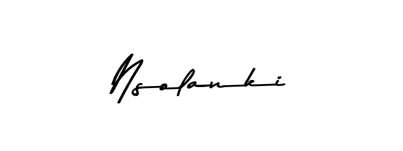 How to make Nsolanki name signature. Use Asem Kandis PERSONAL USE style for creating short signs online. This is the latest handwritten sign. Nsolanki signature style 9 images and pictures png