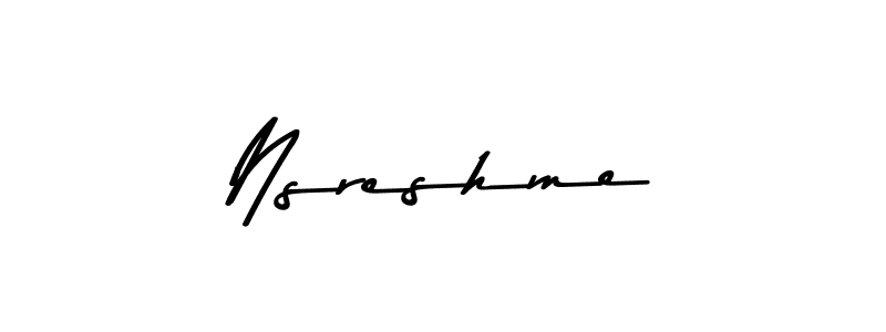 It looks lik you need a new signature style for name Nsreshme. Design unique handwritten (Asem Kandis PERSONAL USE) signature with our free signature maker in just a few clicks. Nsreshme signature style 9 images and pictures png