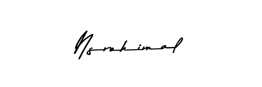 if you are searching for the best signature style for your name Nsrohimal. so please give up your signature search. here we have designed multiple signature styles  using Asem Kandis PERSONAL USE. Nsrohimal signature style 9 images and pictures png