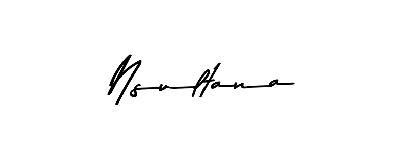 Use a signature maker to create a handwritten signature online. With this signature software, you can design (Asem Kandis PERSONAL USE) your own signature for name Nsultana. Nsultana signature style 9 images and pictures png