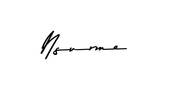 How to make Nsurme signature? Asem Kandis PERSONAL USE is a professional autograph style. Create handwritten signature for Nsurme name. Nsurme signature style 9 images and pictures png