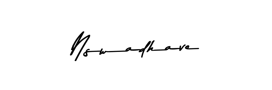 Nswadhave stylish signature style. Best Handwritten Sign (Asem Kandis PERSONAL USE) for my name. Handwritten Signature Collection Ideas for my name Nswadhave. Nswadhave signature style 9 images and pictures png