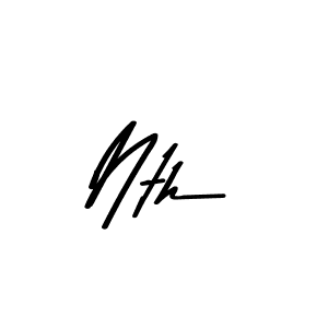 Design your own signature with our free online signature maker. With this signature software, you can create a handwritten (Asem Kandis PERSONAL USE) signature for name Nth. Nth signature style 9 images and pictures png