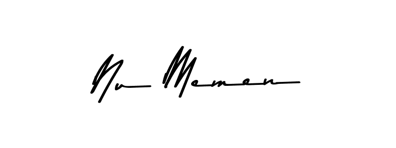 if you are searching for the best signature style for your name Nu Memen. so please give up your signature search. here we have designed multiple signature styles  using Asem Kandis PERSONAL USE. Nu Memen signature style 9 images and pictures png