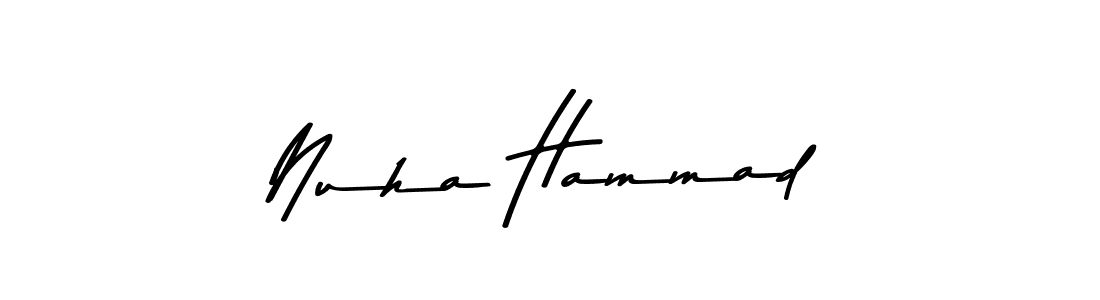 Make a beautiful signature design for name Nuha Hammad. With this signature (Asem Kandis PERSONAL USE) style, you can create a handwritten signature for free. Nuha Hammad signature style 9 images and pictures png