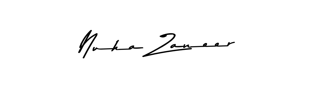 Nuha Zaneer stylish signature style. Best Handwritten Sign (Asem Kandis PERSONAL USE) for my name. Handwritten Signature Collection Ideas for my name Nuha Zaneer. Nuha Zaneer signature style 9 images and pictures png