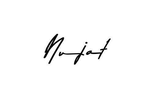 Nujat stylish signature style. Best Handwritten Sign (Asem Kandis PERSONAL USE) for my name. Handwritten Signature Collection Ideas for my name Nujat. Nujat signature style 9 images and pictures png