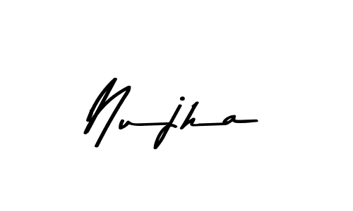 Use a signature maker to create a handwritten signature online. With this signature software, you can design (Asem Kandis PERSONAL USE) your own signature for name Nujha. Nujha signature style 9 images and pictures png